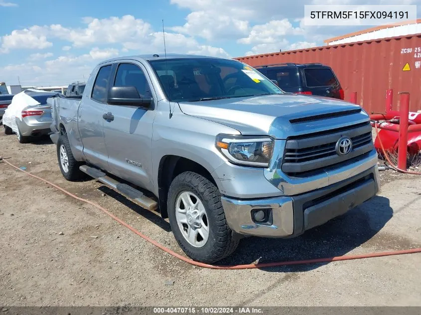 5TFRM5F15FX094191 2015 Toyota Tundra Sr5 4.6L V8