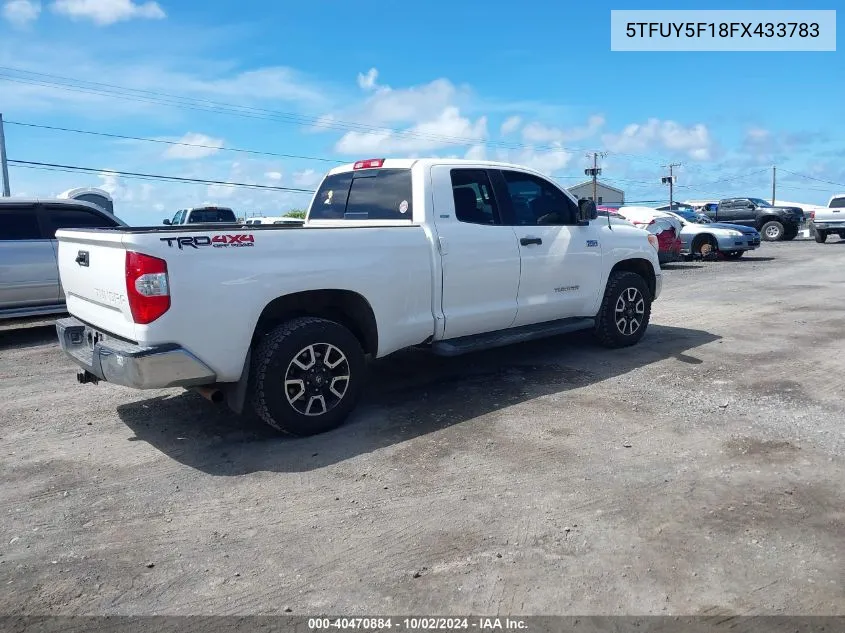 5TFUY5F18FX433783 2015 Toyota Tundra Sr 5.7L V8/Sr5 5.7L V8/Trd Pro 5.7L V8