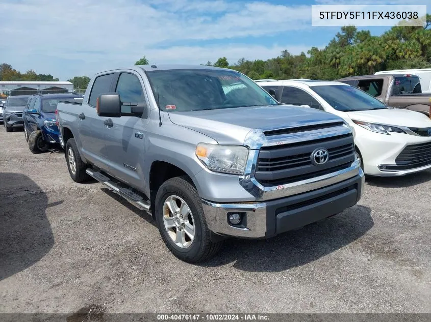 5TFDY5F11FX436038 2015 Toyota Tundra Sr5 5.7L V8