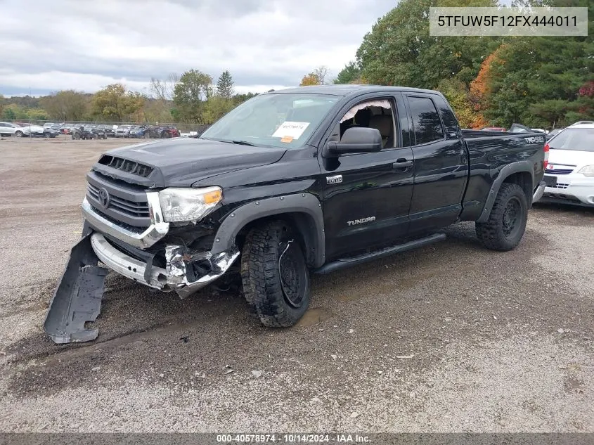 2015 Toyota Tundra Sr5 5.7L V8 VIN: 5TFUW5F12FX444011 Lot: 40578974