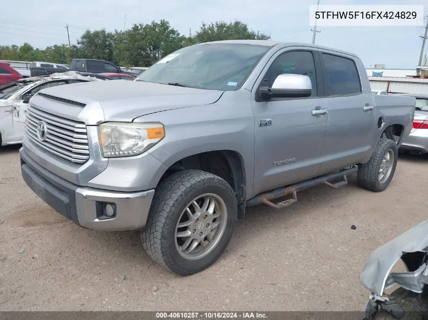 5TFHW5F16FX424829 2015 Toyota Tundra Limited 5.7L V8