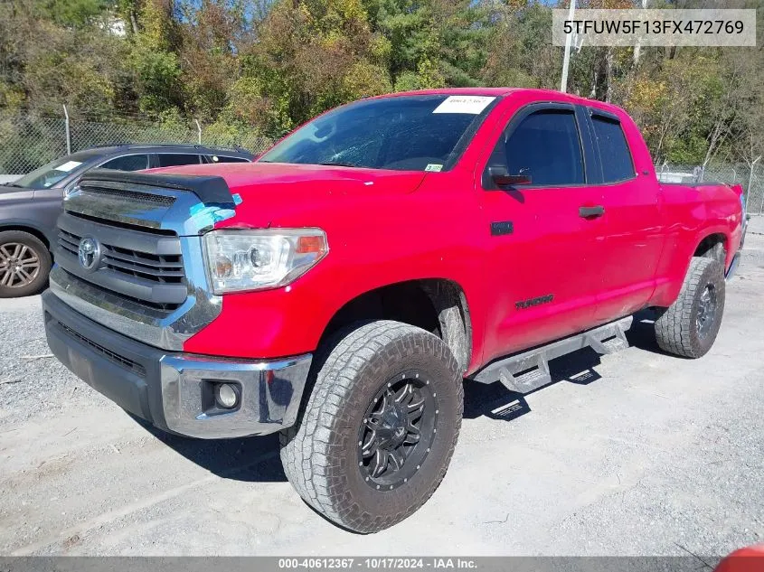 2015 Toyota Tundra Sr5 5.7L V8 VIN: 5TFUW5F13FX472769 Lot: 40612367