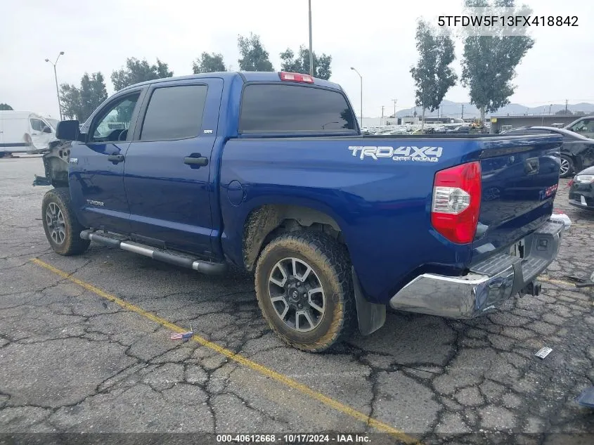 5TFDW5F13FX418842 2015 Toyota Tundra Sr5 5.7L V8