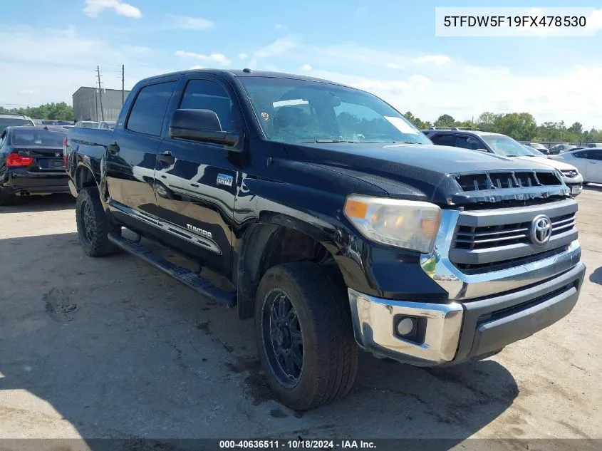 2015 Toyota Tundra Sr5 5.7L V8 VIN: 5TFDW5F19FX478530 Lot: 40636511