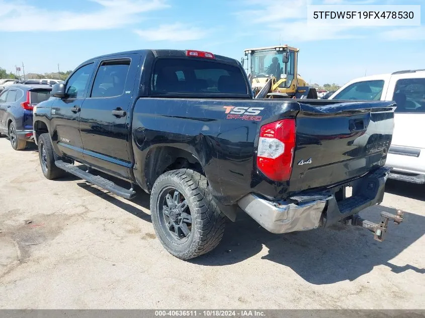 2015 Toyota Tundra Sr5 5.7L V8 VIN: 5TFDW5F19FX478530 Lot: 40636511