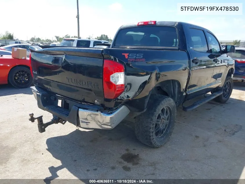 2015 Toyota Tundra Sr5 5.7L V8 VIN: 5TFDW5F19FX478530 Lot: 40636511