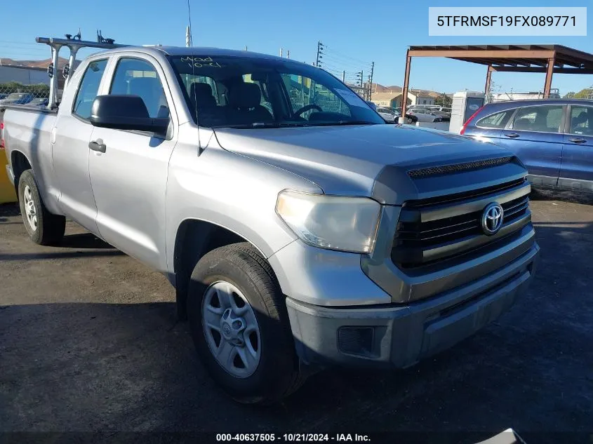 2015 Toyota Tundra Sr 4.6L V8 VIN: 5TFRMSF19FX089771 Lot: 40637505