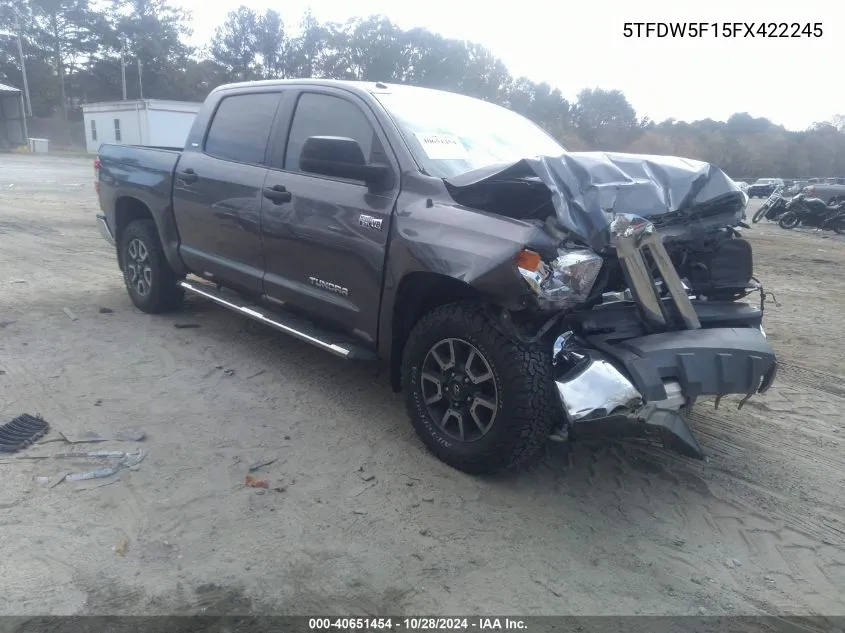 2015 Toyota Tundra Sr5 5.7L V8 VIN: 5TFDW5F15FX422245 Lot: 40651454