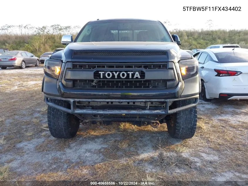 2015 Toyota Tundra Limited 5.7L V8 VIN: 5TFBW5F11FX434402 Lot: 40658586