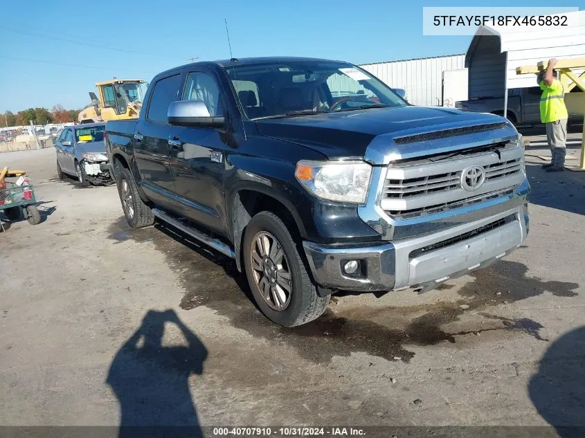 2015 Toyota Tundra 1794 5.7L V8 VIN: 5TFAY5F18FX465832 Lot: 40707910