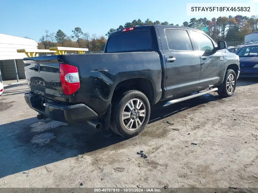 2015 Toyota Tundra 1794 5.7L V8 VIN: 5TFAY5F18FX465832 Lot: 40707910