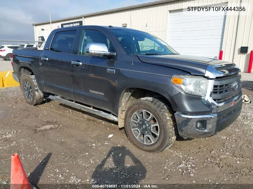 2015 Toyota Tundra Sr5 5.7L V8 VIN: 5TFDY5F10FX444356 Lot: 40759597