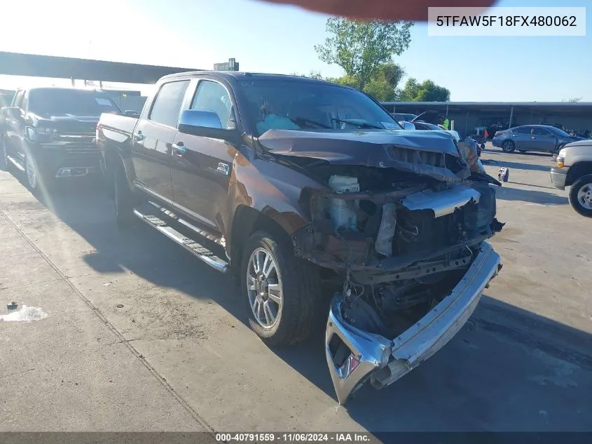 2015 Toyota Tundra 1794 5.7L V8 VIN: 5TFAW5F18FX480062 Lot: 40791559