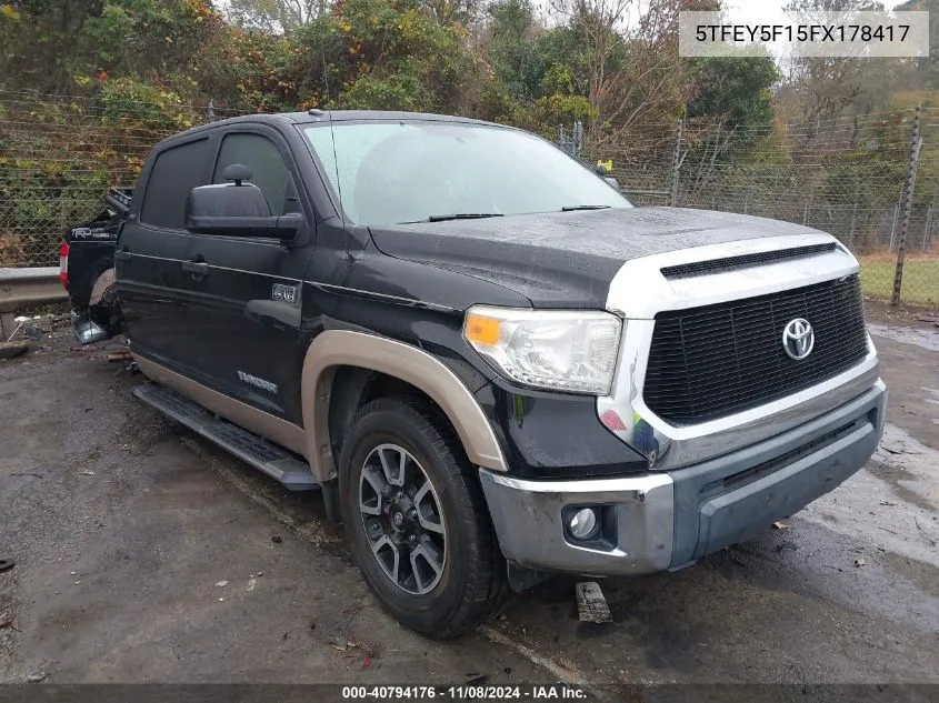 2015 Toyota Tundra Sr5 5.7L V8 VIN: 5TFEY5F15FX178417 Lot: 40794176