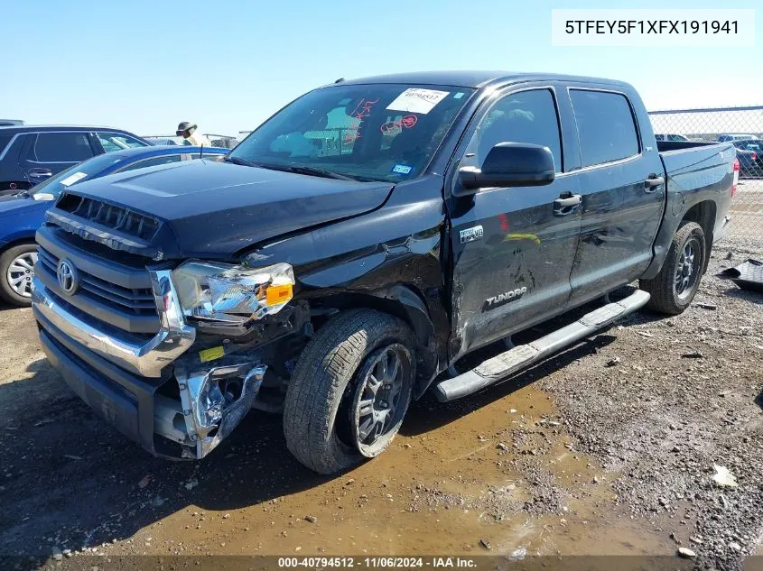 2015 Toyota Tundra Sr5 5.7L V8 VIN: 5TFEY5F1XFX191941 Lot: 40794512