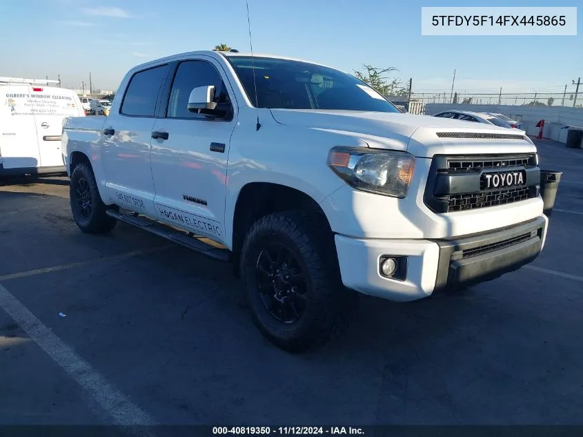 2015 Toyota Tundra Trd Pro 5.7L V8 VIN: 5TFDY5F14FX445865 Lot: 40819350