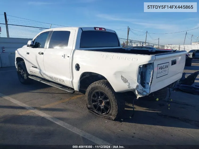 2015 Toyota Tundra Trd Pro 5.7L V8 VIN: 5TFDY5F14FX445865 Lot: 40819350