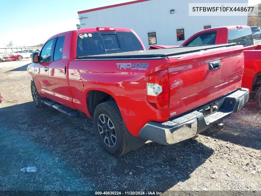 2015 Toyota Tundra Limited 5.7L V8 VIN: 5TFBW5F10FX448677 Lot: 40830224