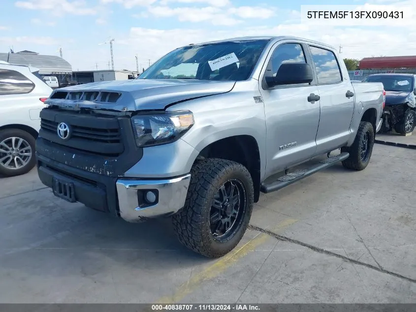 2015 Toyota Tundra Sr5 4.6L V8 VIN: 5TFEM5F13FX090431 Lot: 40838707