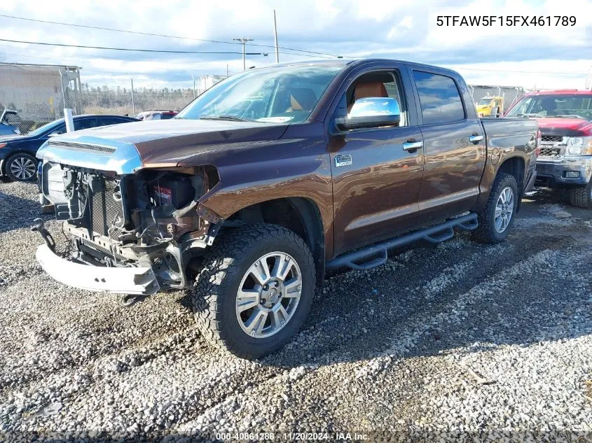 2015 Toyota Tundra 1794 5.7L V8 VIN: 5TFAW5F15FX461789 Lot: 40861288