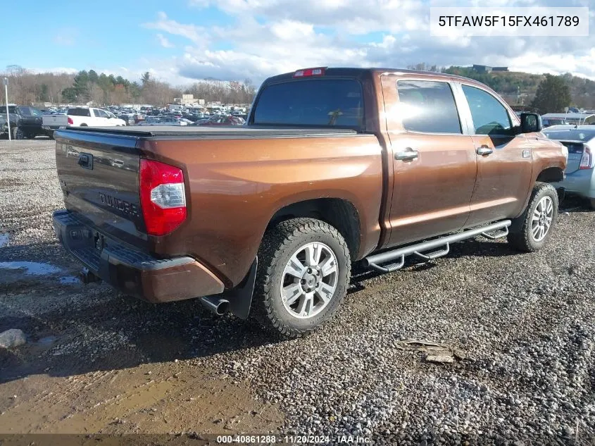 2015 Toyota Tundra 1794 5.7L V8 VIN: 5TFAW5F15FX461789 Lot: 40861288