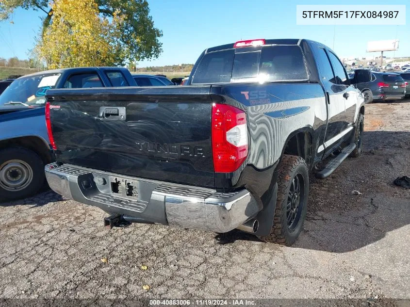 2015 Toyota Tundra Sr5 4.6L V8 VIN: 5TFRM5F17FX084987 Lot: 40883006