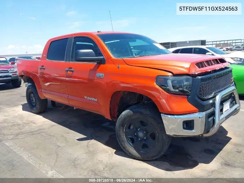 5TFDW5F11GX524563 2016 Toyota Tundra Sr5 5.7L V8