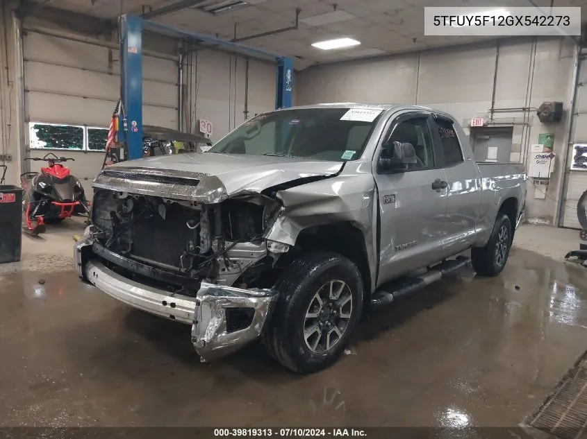 5TFUY5F12GX542273 2016 Toyota Tundra Sr5 5.7L V8