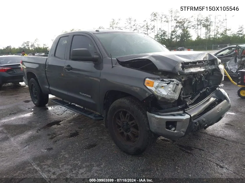 2016 Toyota Tundra Sr5 4.6L V8 VIN: 5TFRM5F15GX105546 Lot: 39903599