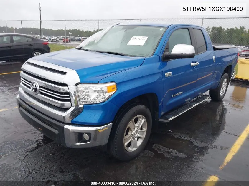 5TFRW5F1XGX198400 2016 Toyota Tundra Sr5 5.7L V8