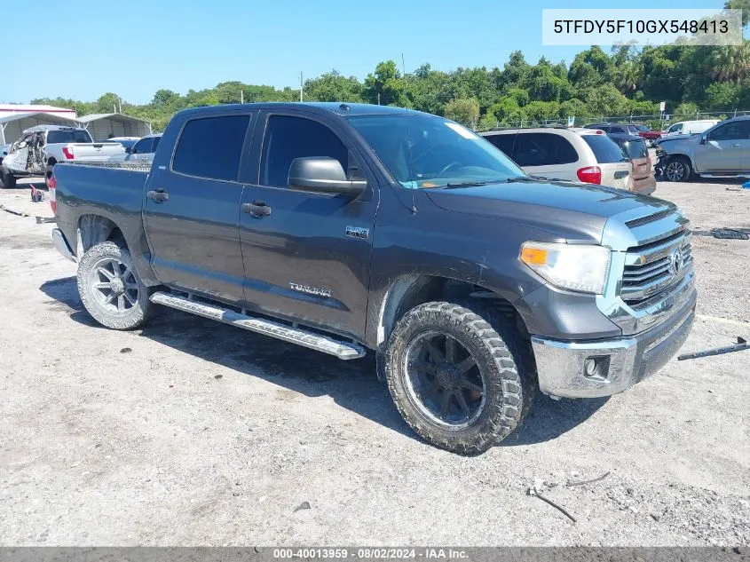 2016 Toyota Tundra Sr5 5.7L V8 VIN: 5TFDY5F10GX548413 Lot: 40013959