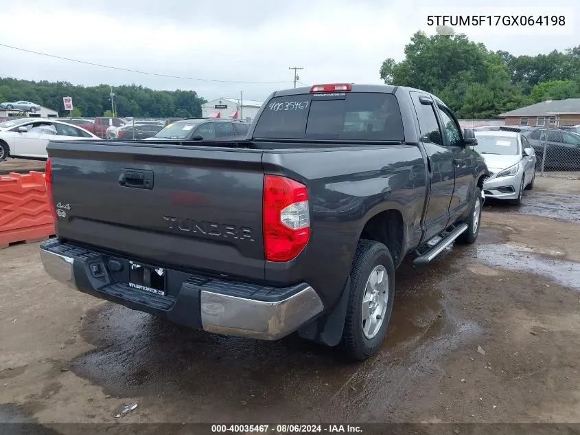 5TFUM5F17GX064198 2016 Toyota Tundra Sr 4.6L V8