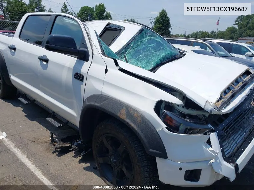 2016 Toyota Tundra 1794 5.7L V8 VIN: 5TFGW5F13GX196687 Lot: 40082858