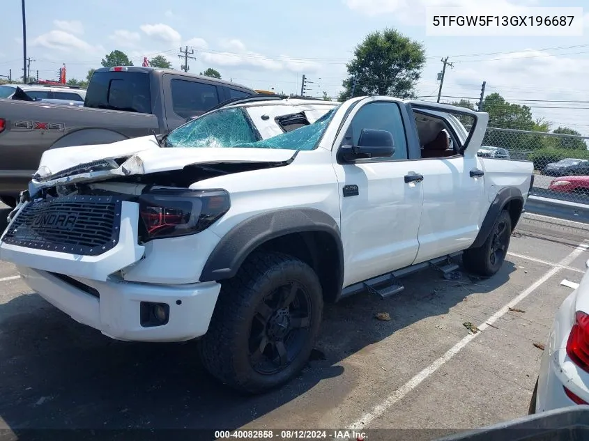 2016 Toyota Tundra 1794 5.7L V8 VIN: 5TFGW5F13GX196687 Lot: 40082858