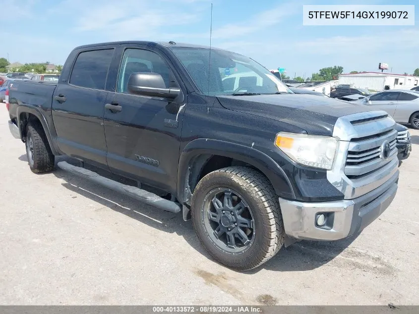 2016 Toyota Tundra Sr5 5.7L V8 VIN: 5TFEW5F14GX199072 Lot: 40133572