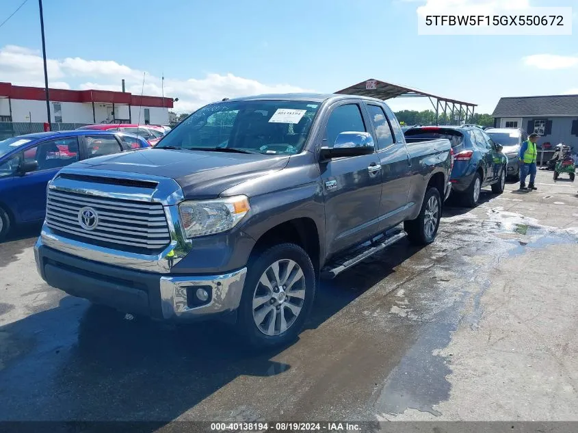 5TFBW5F15GX550672 2016 Toyota Tundra Limited 5.7L V8