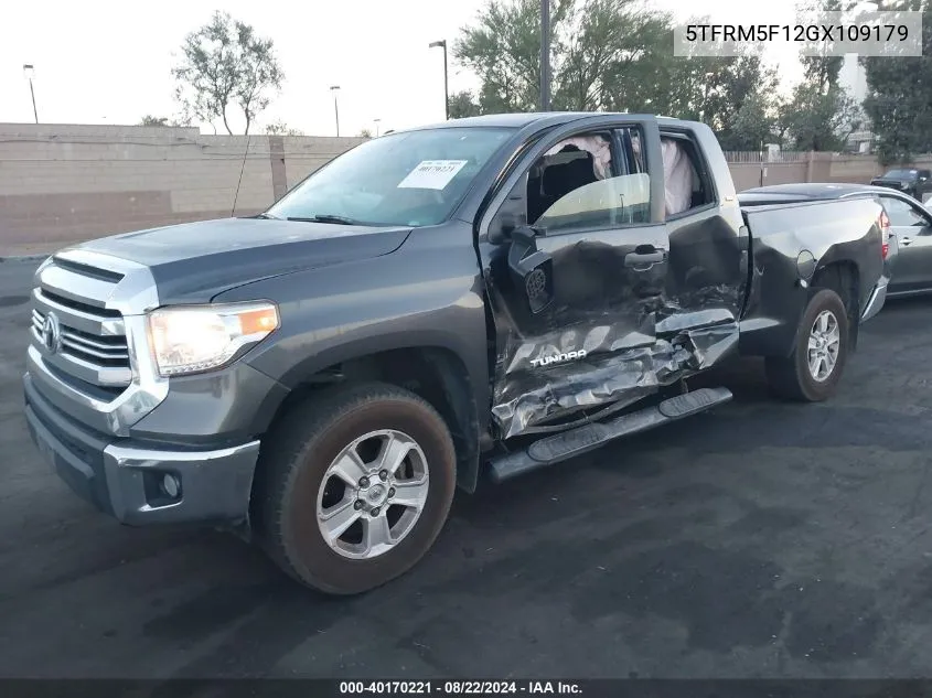 5TFRM5F12GX109179 2016 Toyota Tundra Sr5 4.6L V8