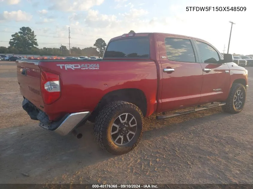 5TFDW5F15GX548509 2016 Toyota Tundra Crewmax Sr5/Trd Pro