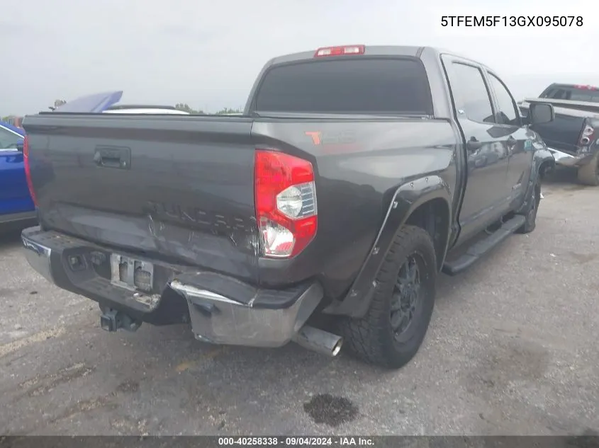 2016 Toyota Tundra Sr5 4.6L V8 VIN: 5TFEM5F13GX095078 Lot: 40258338