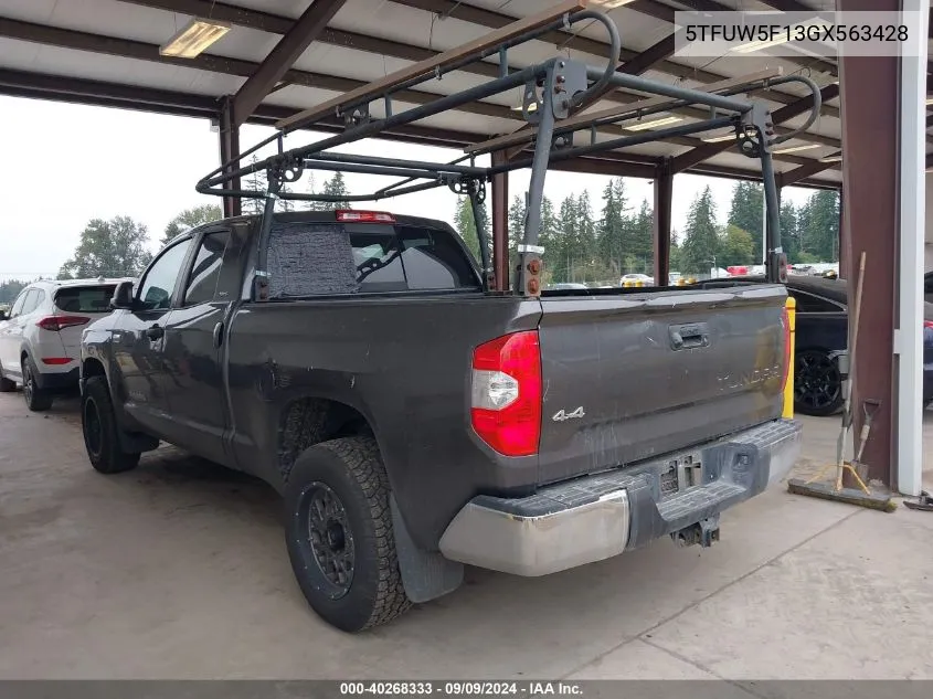 5TFUW5F13GX563428 2016 Toyota Tundra Sr5 5.7L V8