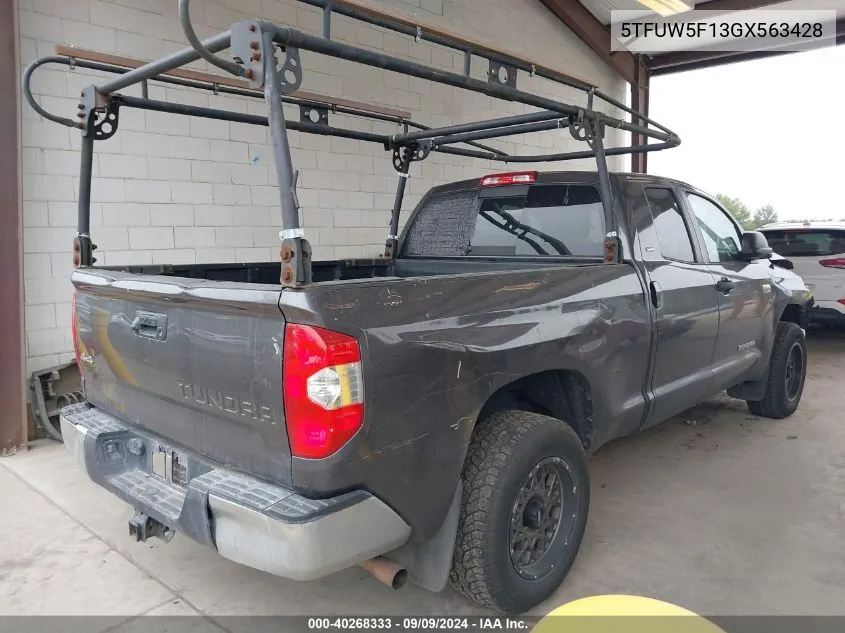 5TFUW5F13GX563428 2016 Toyota Tundra Sr5 5.7L V8