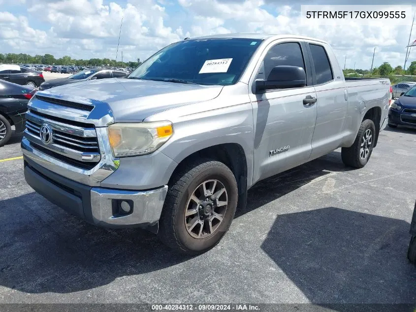 5TFRM5F17GX099555 2016 Toyota Tundra Sr5 4.6L V8