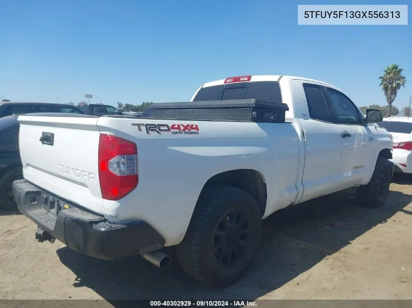 2016 Toyota Tundra Sr5 5.7L V8 VIN: 5TFUY5F13GX556313 Lot: 40302929