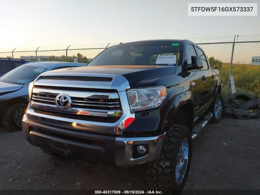 5TFDW5F16GX573337 2016 Toyota Tundra Sr5 5.7L V8