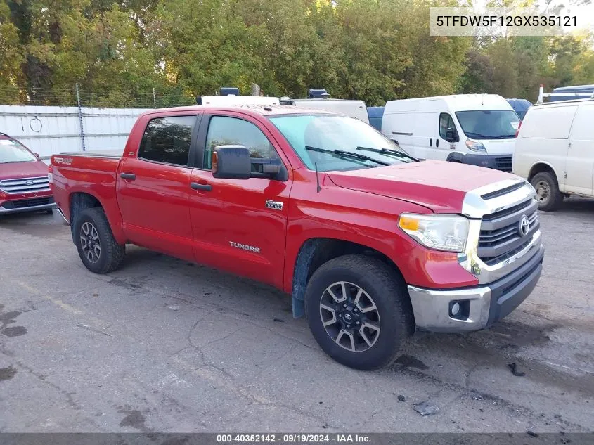 5TFDW5F12GX535121 2016 Toyota Tundra Sr5 5.7L V8