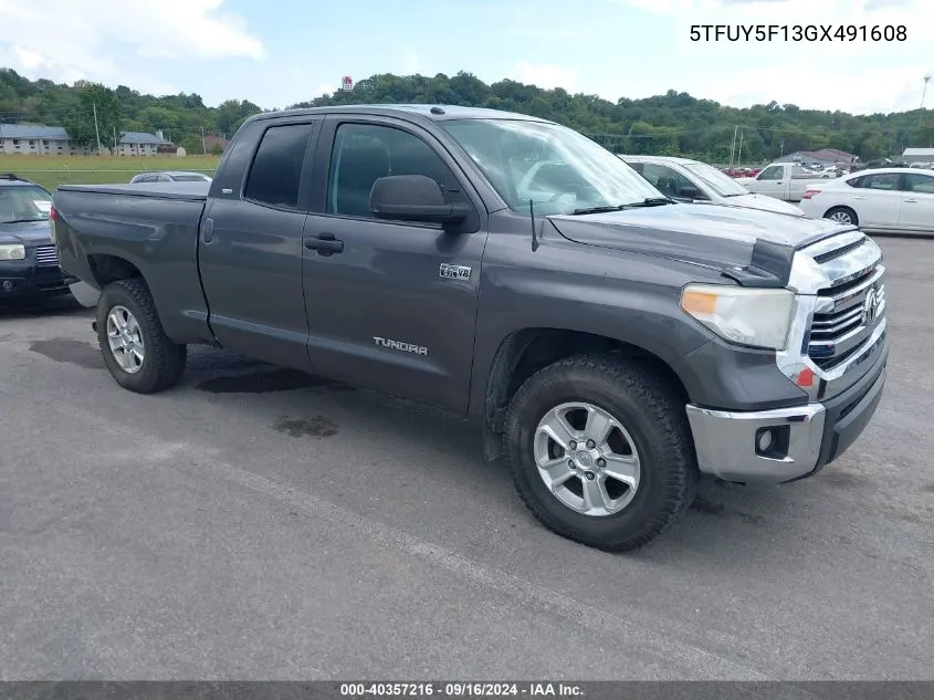 5TFUY5F13GX491608 2016 Toyota Tundra Sr 5.7L V8