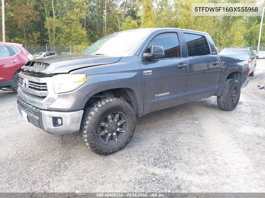 5TFDW5F16GX555968 2016 Toyota Tundra Crewmax Sr5/Trd Pro