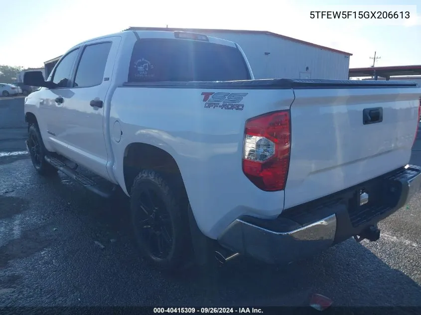 5TFEW5F15GX206613 2016 Toyota Tundra Sr5 5.7L V8