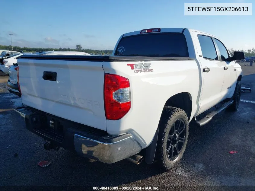 2016 Toyota Tundra Sr5 5.7L V8 VIN: 5TFEW5F15GX206613 Lot: 40415309