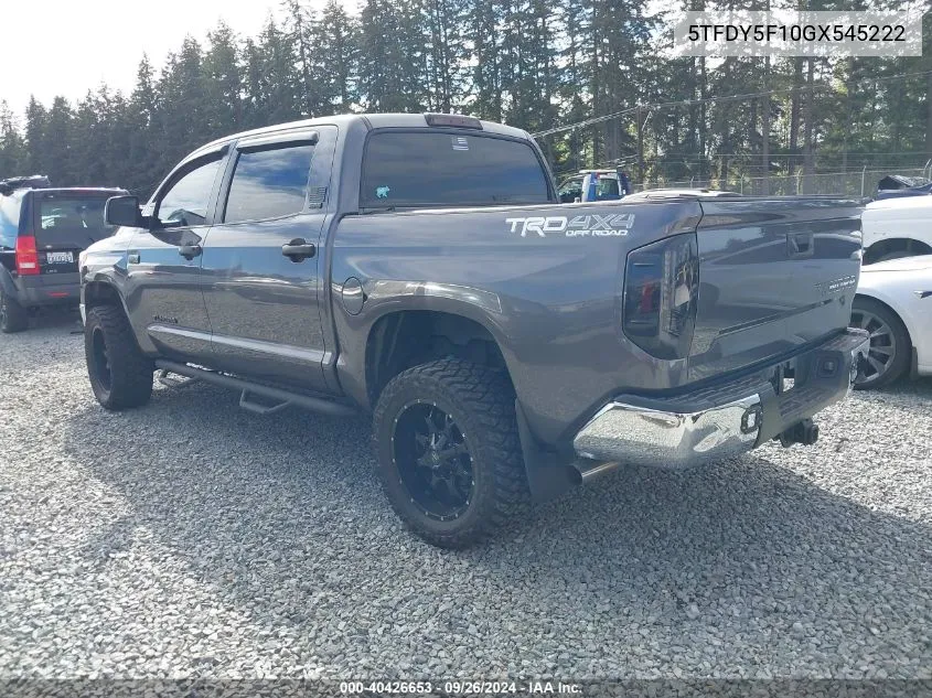 5TFDY5F10GX545222 2016 Toyota Tundra Sr5 5.7L V8